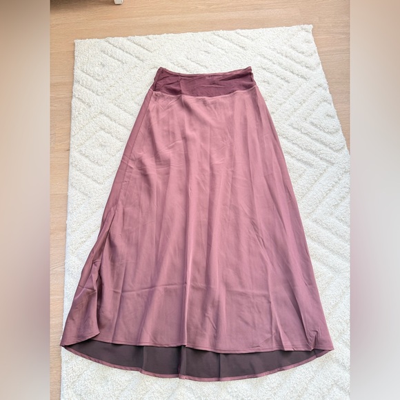 WeWoreWhat Midi Chiffon Cutout Skirt in Merlot - Picture 3 of 7